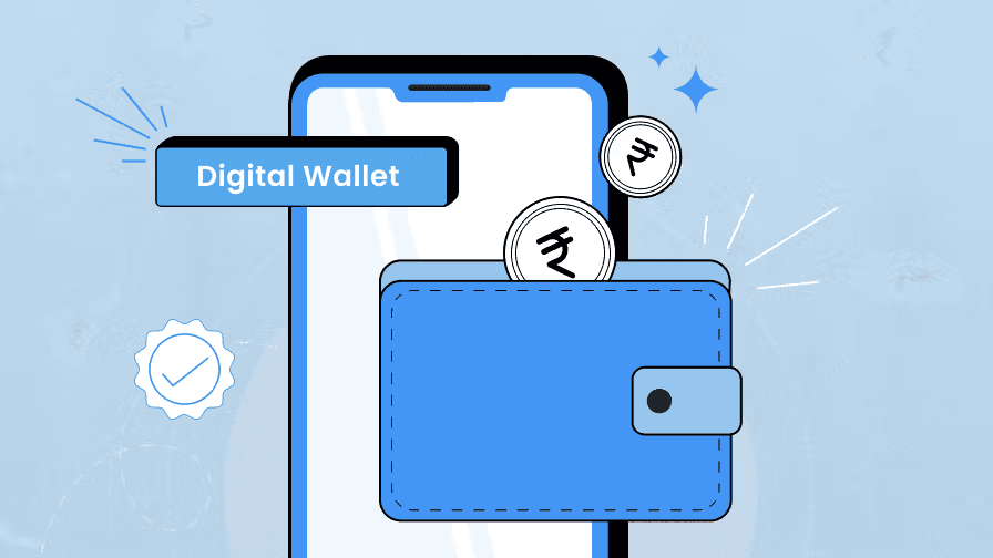 Digital wallet illustration for creator payments